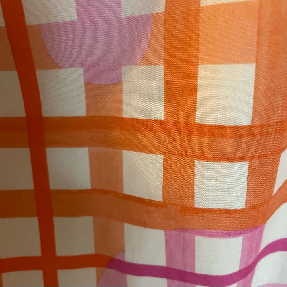 On Or Off Shoulder Pastel Plaid Dress w/ 2 Fabulous Hidden Side Pockets - Picture 7 of 14